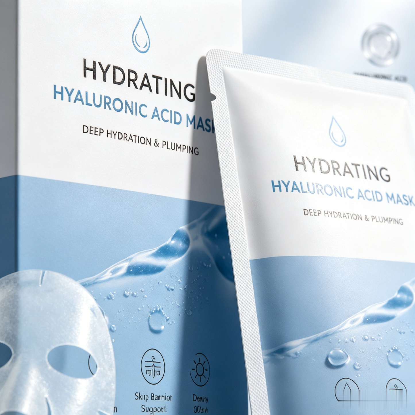 Hydrating Hyaluronic Acid Mask | Moisture Care & Soft Skin Feel, Fresh Dewy Look