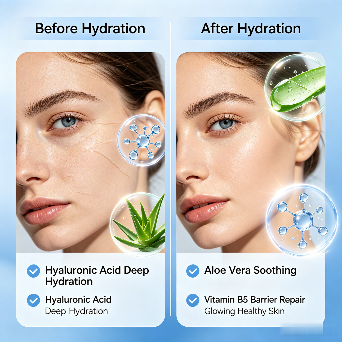 Hyaluronic Acid Sheet Mask | Multi-Molecular HA Daily Skincare Mask